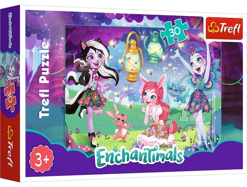 18236 TREFL Detské Puzzle - Magický svet Enchantimals 30 ks