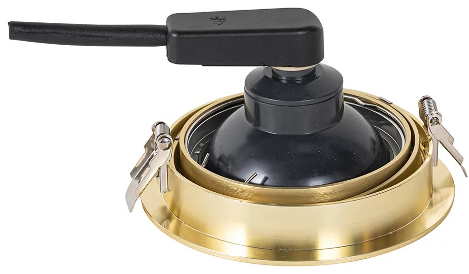 Moderné zapustené bodové svetlo zlaté nastaviteľné - Coop 111 Honey