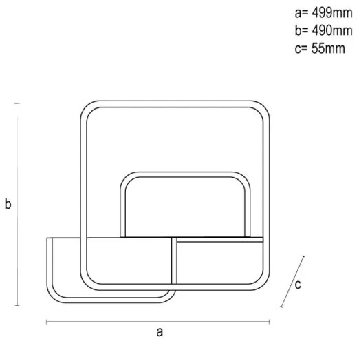 LED Stmievateľné stropné svietidlo LED/70W/230V 3000-6500K + diaľkové ovládanie