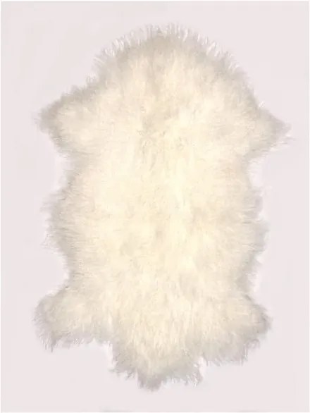 Krémovo-biely vlnený koberec z ovčej kožušiny Auskin Torry, 60 × 80 cm