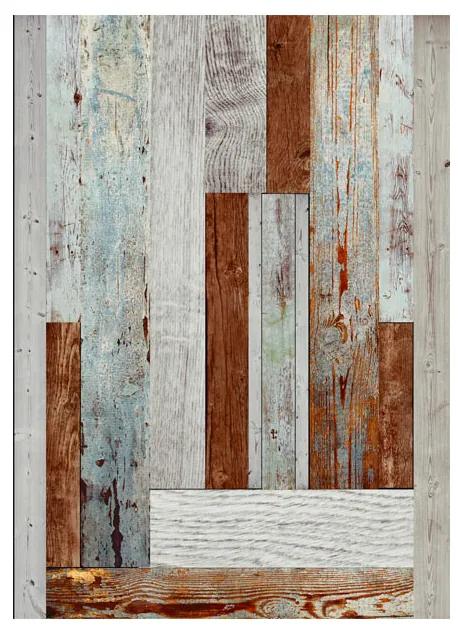 Artgeist Tapeta - Labyrinth of wooden planks Veľkosť: 50x1000