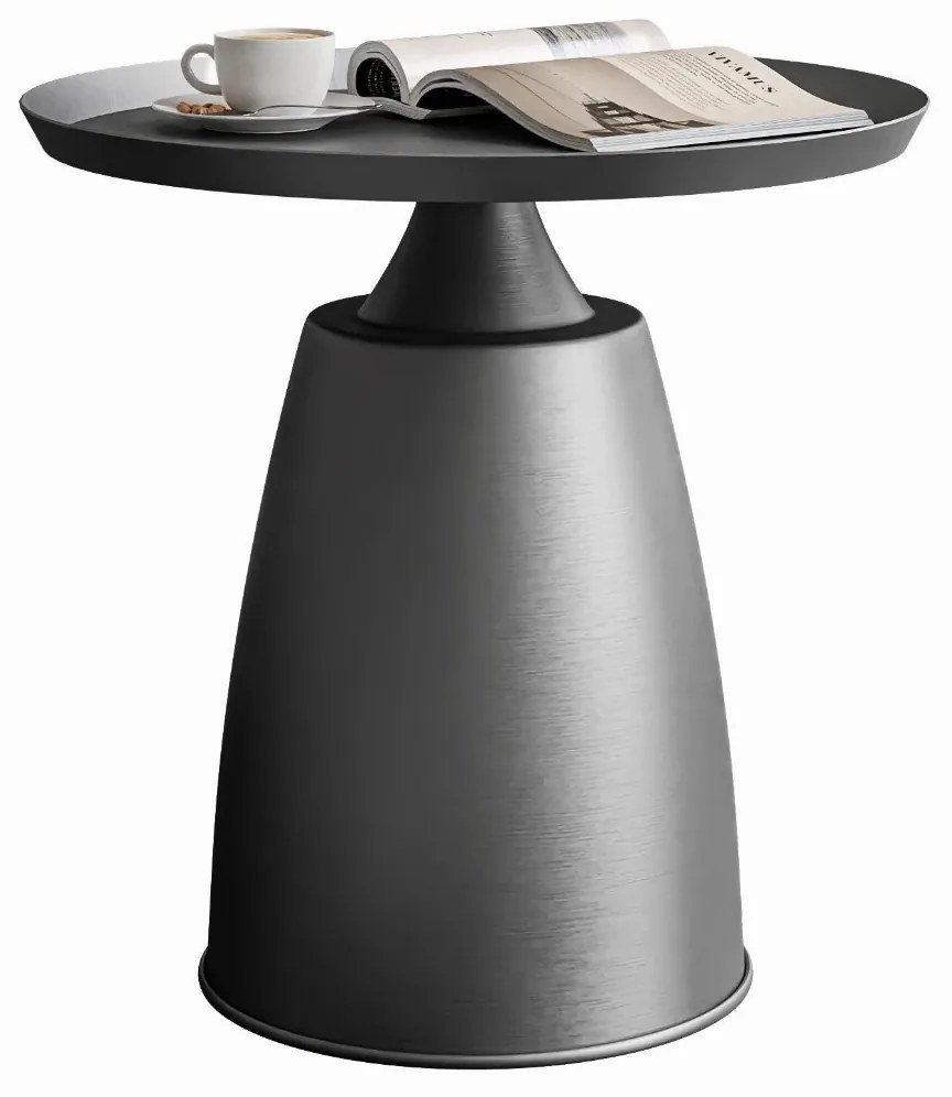 OKRÚHLY KONFERENČNÝ STOLÍK CRUS ŠEDÝ