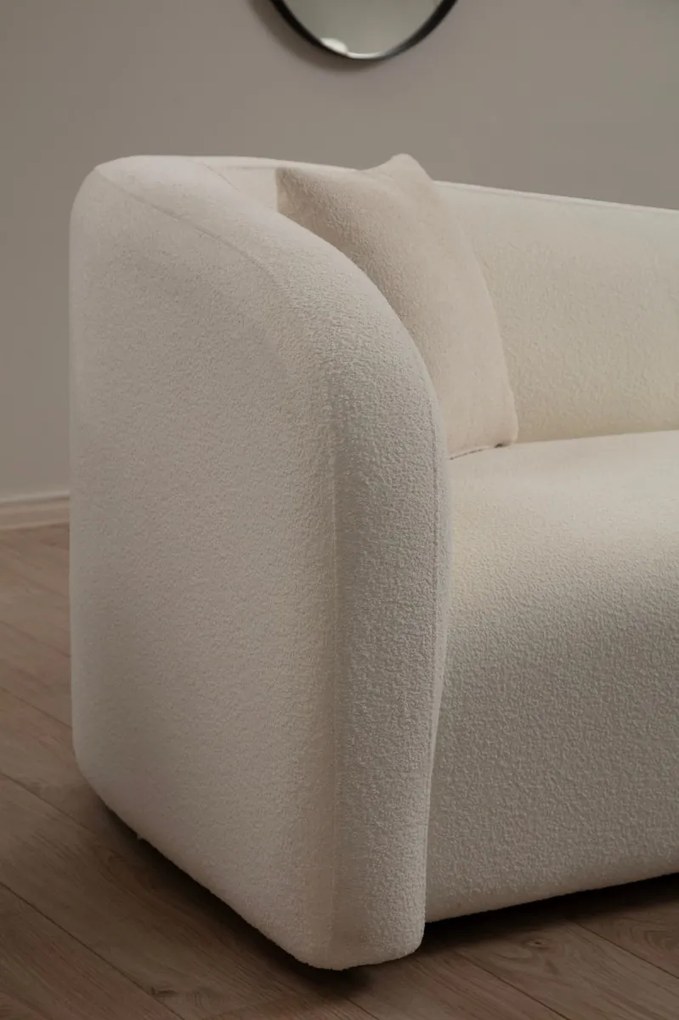 Dvojmiestna pohovka Asos 170 cm bouclé krémová