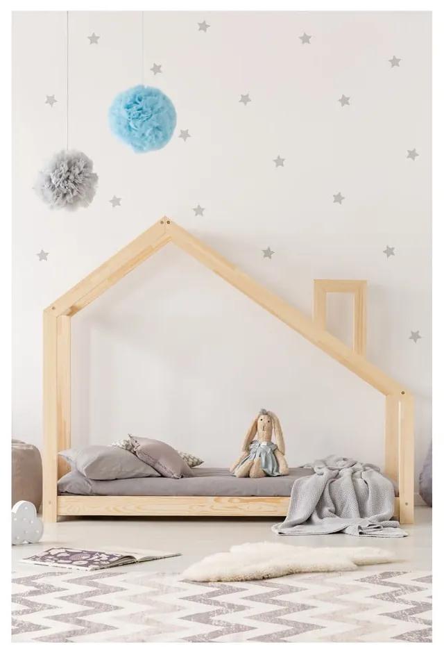 Domčeková posteľ z borovicového dreva Adeko Mila DMS, 100 x 190 cm