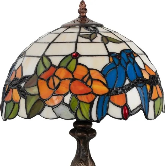Brilagi - Tiffany vitrážová stolová lampa JUNGLE 1xE27/60W/230V