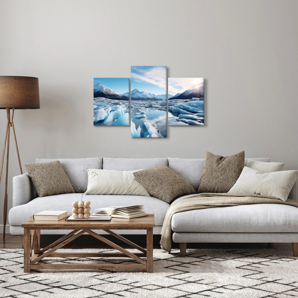 Obraz - Ľadovcové útvary (90x60 cm)