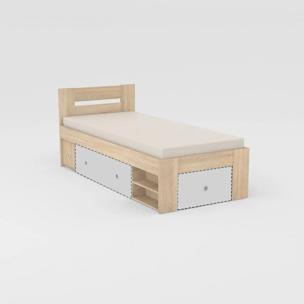 BTC LARISA UP 90x200 Varianta: ORECH ROCKPILE