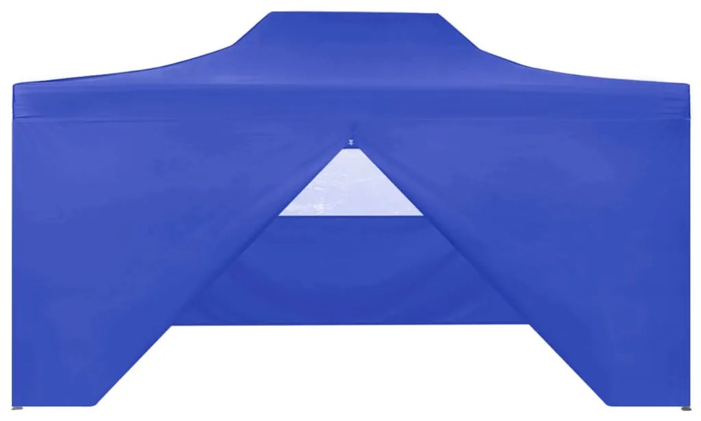 vidaXL Profesionálny skladací párty stan+4 steny 3x4 m, oceľ, modrý
