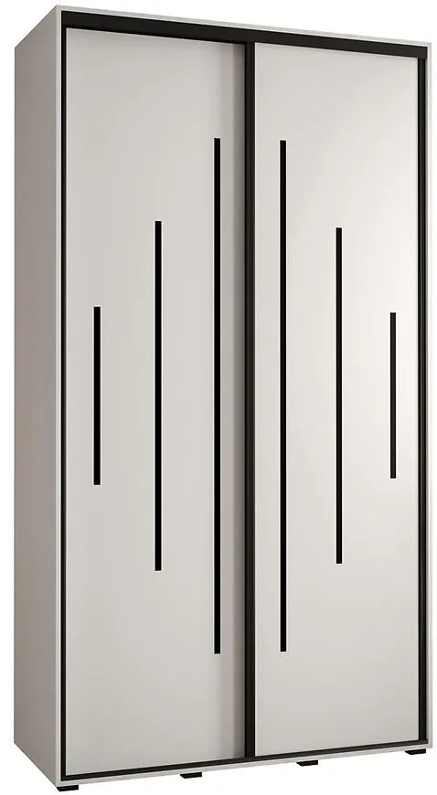 Skriňa 45 Canaris 12 140 biela/čierna