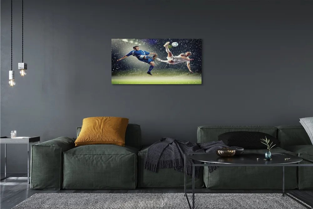 Obraz canvas Dážď lopta ľudia 140x70 cm