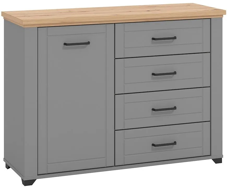 Komoda Valencia 2k4f Sivá 11011506