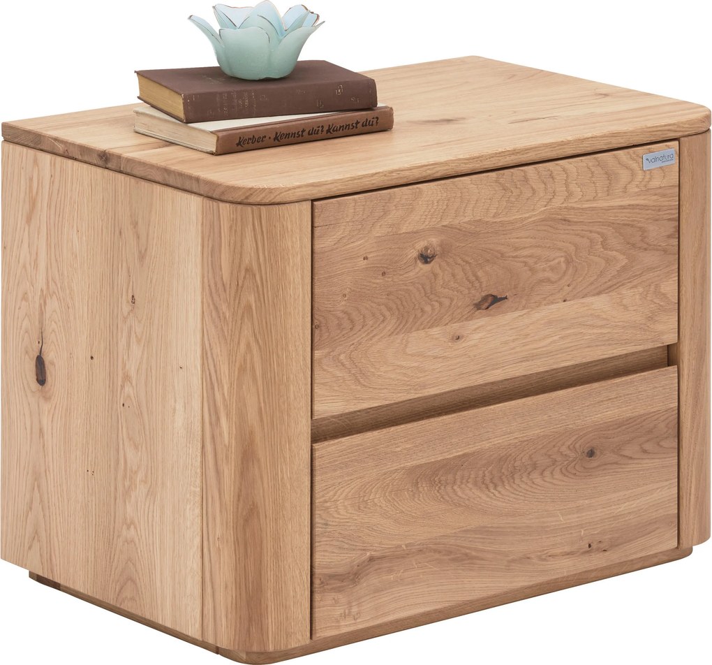 XXXLutz NOČNÝ STOLÍK, divoký dub, farba duba, 60/45/38 cm Valnatura - Spálňové sety - 002054000204