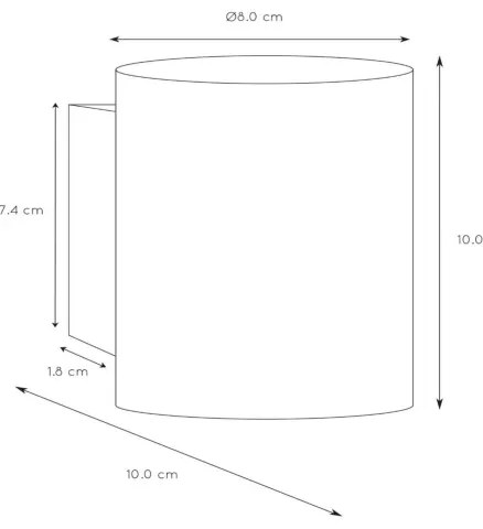 Lucide 23252/01/31 - Nástenné svietidlo XERA 1xG9/42W/230V biela