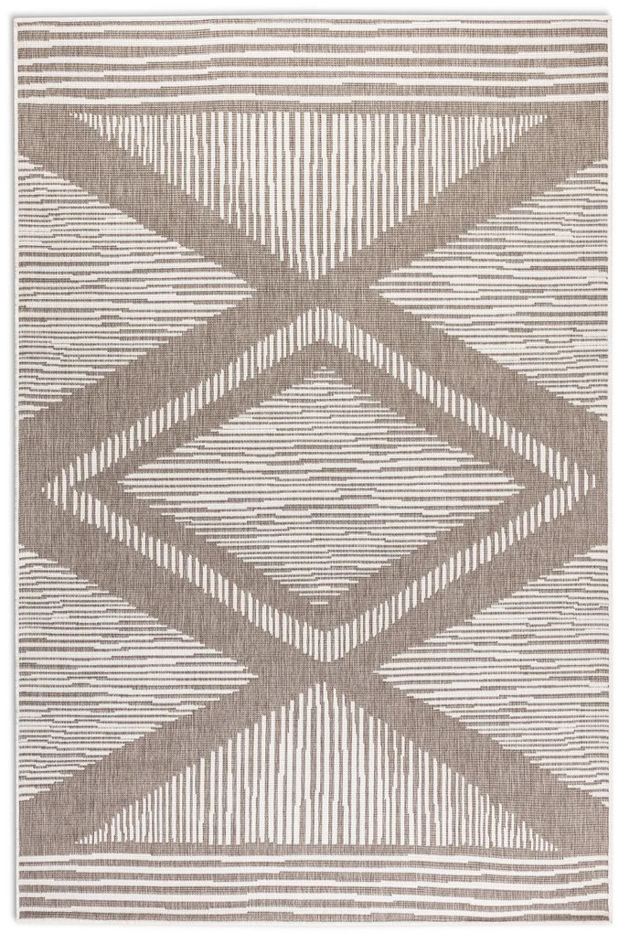 Kusový koberec Gemini 106016 Linen z kolekcie Elle – na von aj na doma, 120x170, béžová, chodba / predsieň, ELLE Decoration