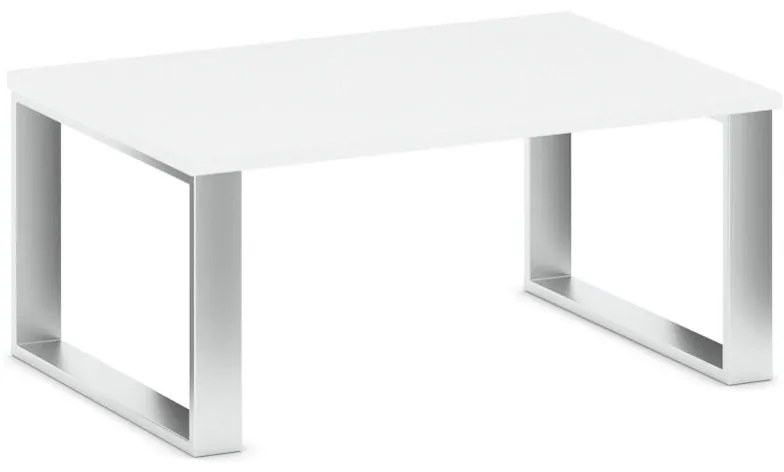 Konferenčný stôl STIFF, doska 1000 x 680 mm, biela