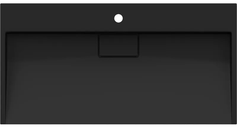 Mexen Ava, umývadlo na dosku z konglomerátu 1/O 90 x 46 cm, čierna matná, 23018071