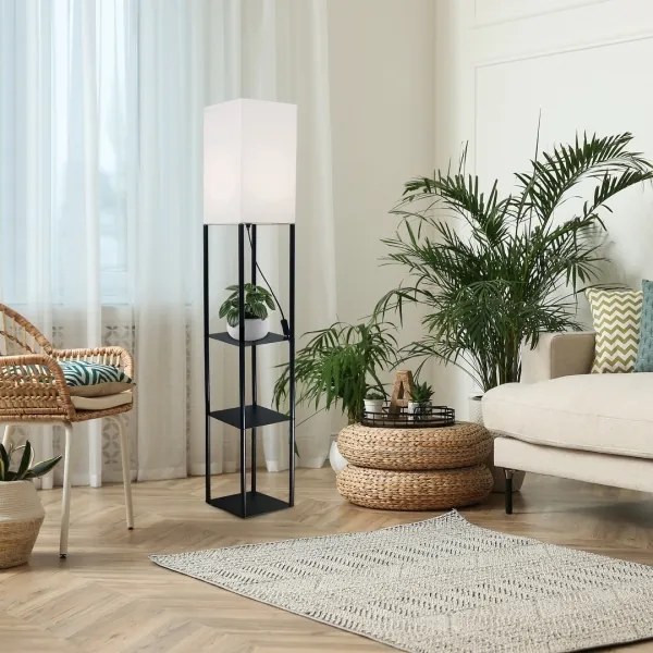 Rabalux 74191 - Stojacia lampa s poličkami BRONN 1xE27/40W/230V