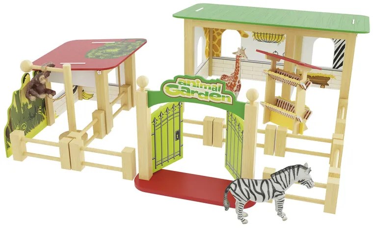 Playtive Drevený sedliacky dvor/zoo/strom pre lesné víly (zoo)  (100367737)