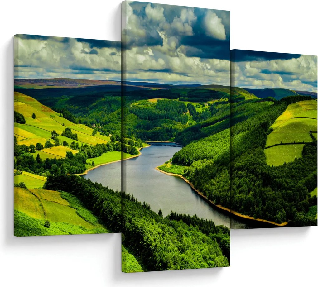 Obraz - Zelená krajina (90x60 cm)