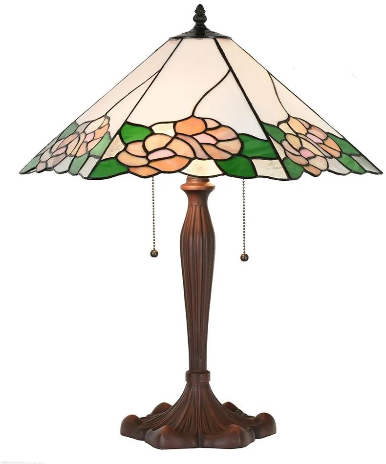 Stolná lampa Tiffany Fae - 44x61x64 cm E27/max 2x60W