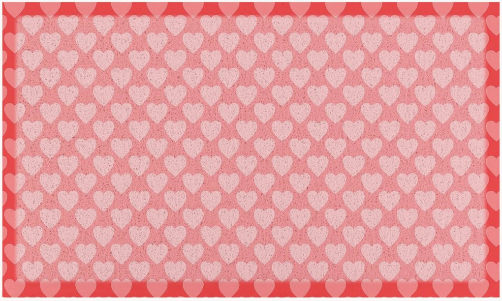 Umývateľná rohožka Pink Heart