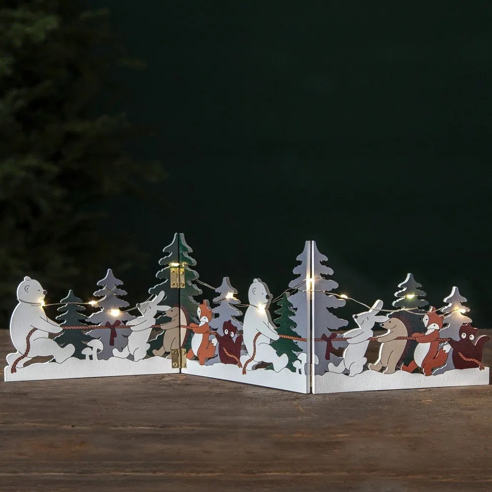 Svetelná dekorácia s vianočným motívom Forest Friends – Star Trading