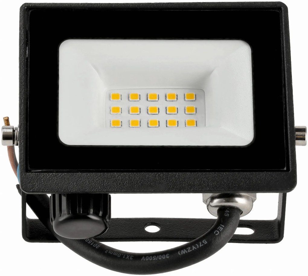 BERGE LED reflektor 10W - 2v1 - PIR - studená biela