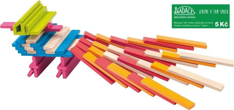 Emma – drevená stavebnica – 200 ks