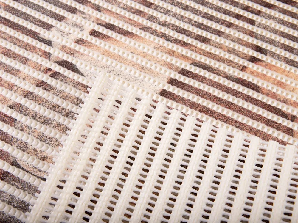 Kúpeľňová penová rohož / predložka PRO-002 Kamene - hnedá - metráž šírka 65 cm