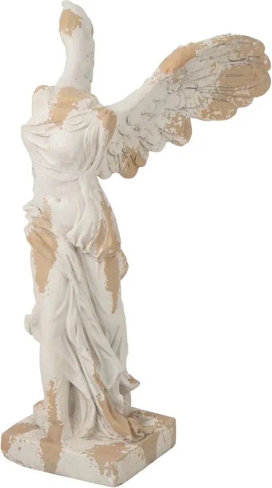 Béžová antik dekorácia Angel torso Antiqou French - 53*42*88 cm