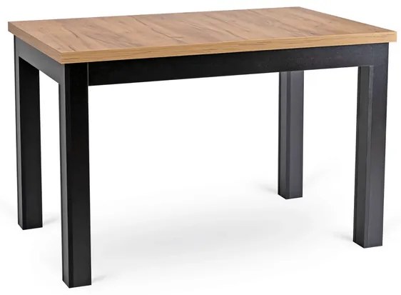 Jedálenský stôl RUBEN 120–160 cm dub CRAFT/čierny