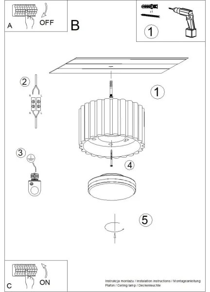 Sollux  SL.1812 - Bodové svietidlo AURA 1xGX53/10W/230V 6 cm modrá