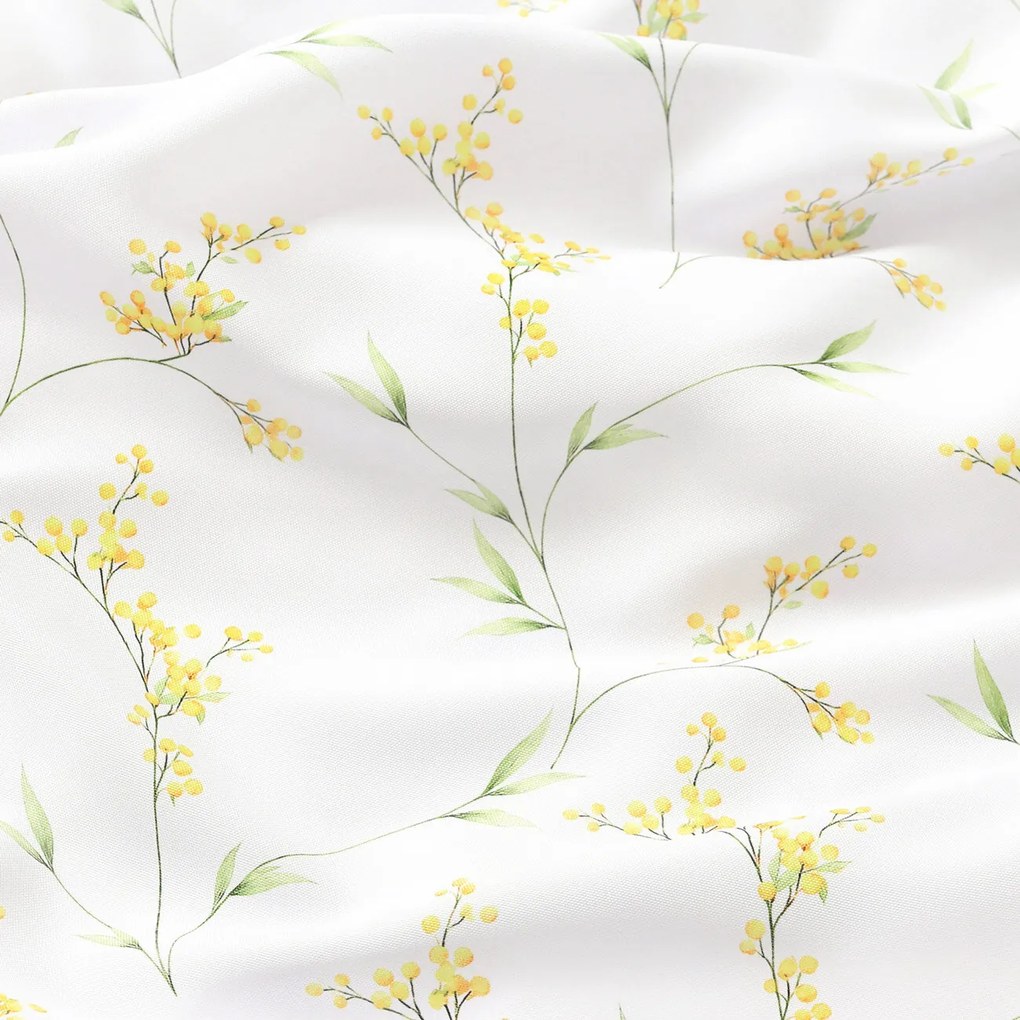 Goldea behúň na stôl teflónový - kvety mimózy 20x140 cm