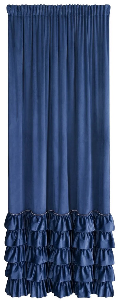 ZATEMŇOVACÍ ZÁVES NA PÁSKE CARLI 140X250 CM TMAVOMODRÁ