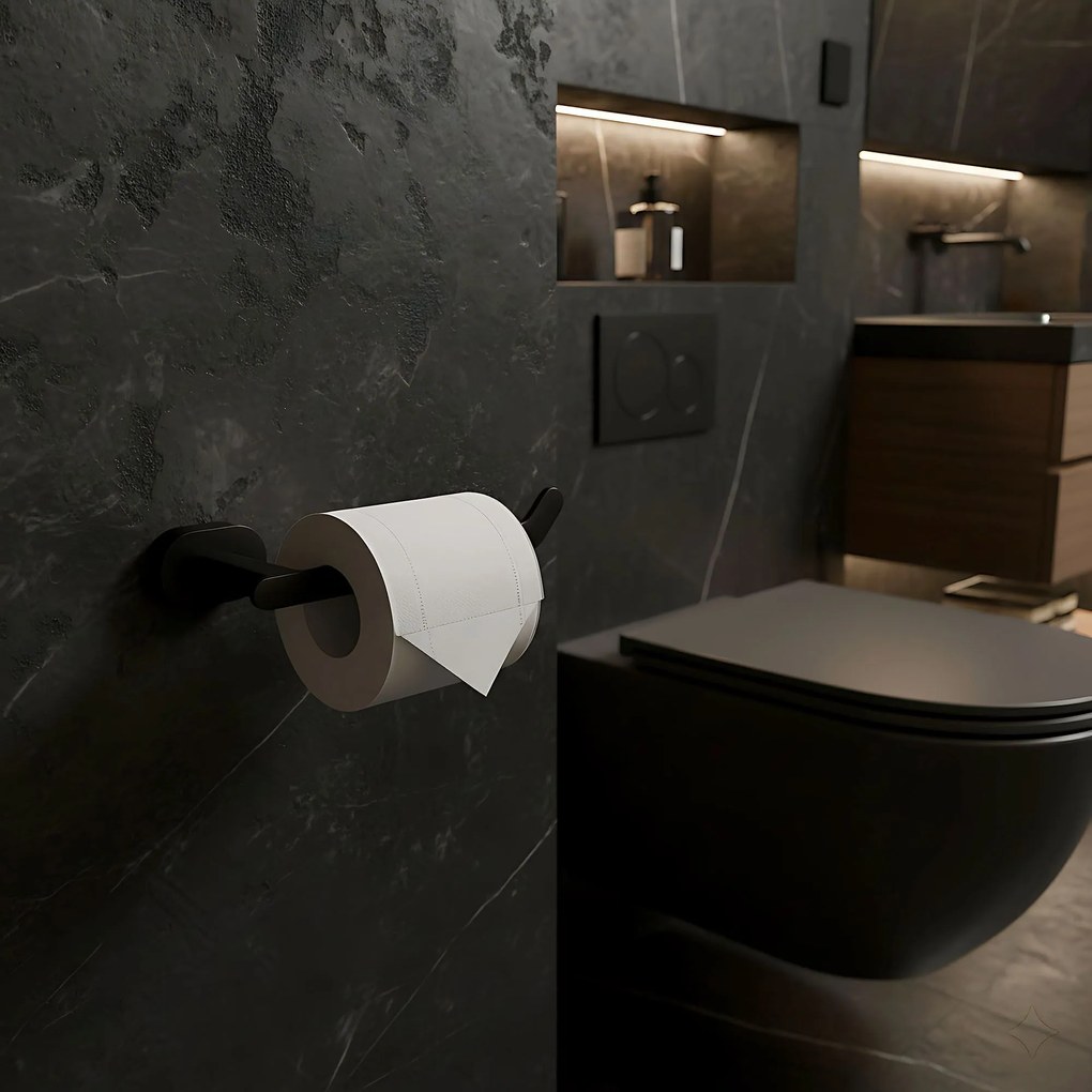 Rea Til, držiak na toaletný papier, čierna matná, REA-88045