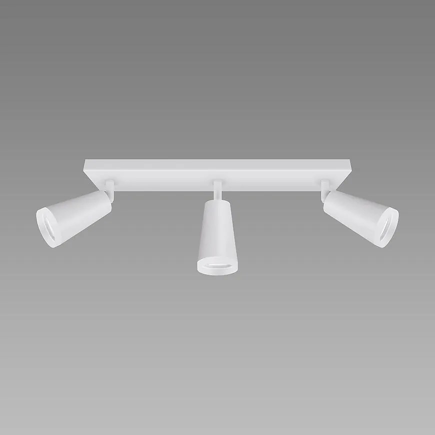 Stropné bodové svietidlo SANA GU10 3L WHITE 04145 LS3
