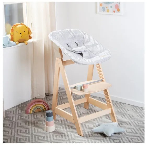 roba Detská vysoká stolička Born Up Zickzack 2 v 1 (prírodná)  (100366796)