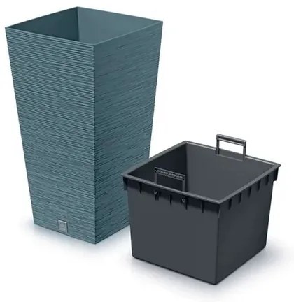 Kvetináč FURU SQUARE 29,5 cm, sivý, 29,5 cm
