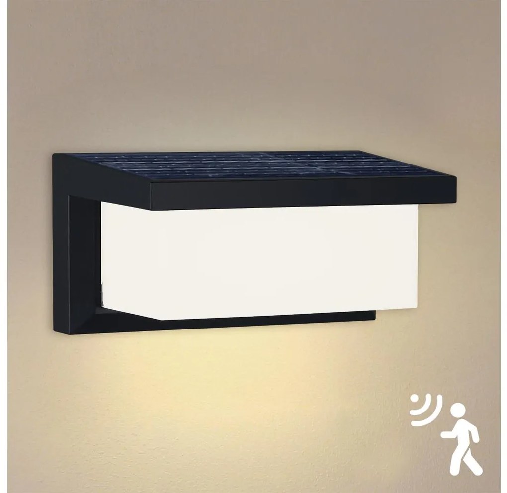 Brilagi - LED Solárne nástenné svietidlo so senzorom BRICKY LED/5W/6V IP65 BG1702