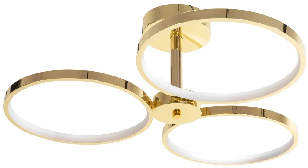 Toolight Toolight, LED stropné svietidlo + diaľkové ovládanie APP993-C, zlatá, OSW-08149