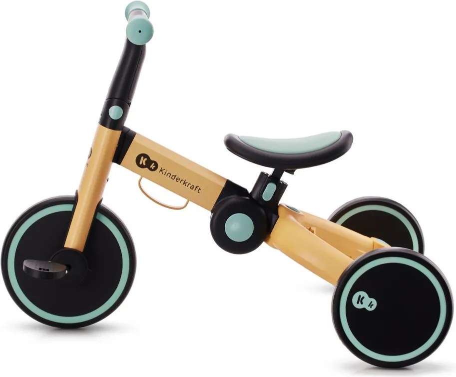 Kinderkraft 4TRIKE – 3v1 trojkolka a odrážadlo, slnečnicová modrá