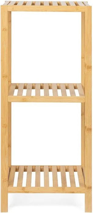Bambusový kúpeľňový regál v prírodnej farbe 37x83 cm Skaren – Bonami Essentials