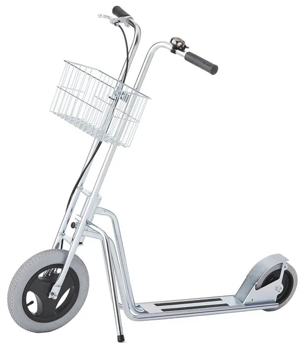 Kolobežka TURBO, ľahká, s košíkom, parkovacím stojanom