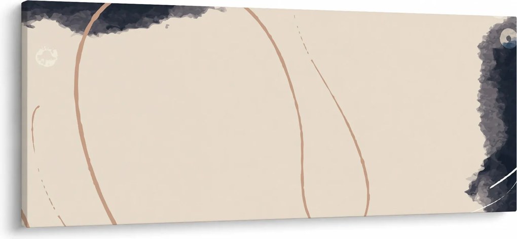 Obraz - Béžová abstrakcia (120x50 cm)