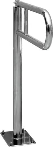 Cersanit Etiuda, sklopné podlahové madlo pre toaletu 60cm, chrómová, K97-036