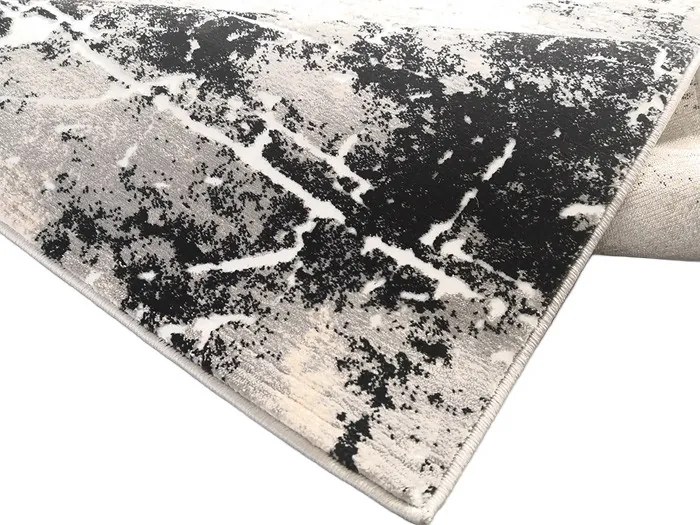 Koberec Opera 8080 GREY – sivý koberec s abstraktným vzorom Rozmer: 60x100 cm