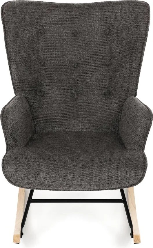 Hojdacie kreslo FABIAN — látka, sivá