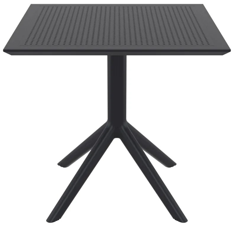 Stôl Sky 80 - v74 x 80 x 80 cm - Čierna
