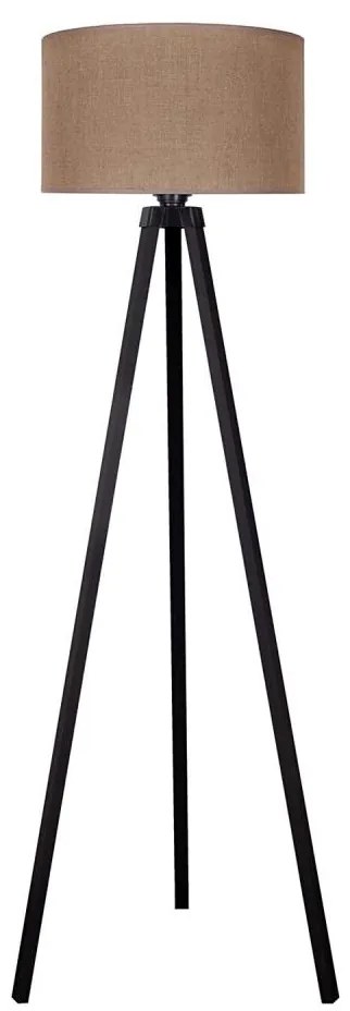 Duolla - Stojacia lampa 1xE27/60W/230V pr. 44 cm hnedá/wenge