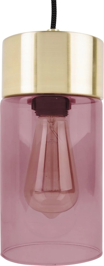 LEITMOTIV Stropné ružové svietidlo LAX Ø12 cm × 24,5 cm